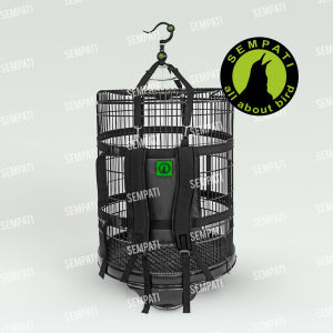 SEMPATI Tas Sangkar Lovebird Tas Gendong Ransel Jaring Gendongan Sangkar Kapsul Burung Lb Lovebird Love Bird Merk Sempati Club 1 & 2 Sangkar TSMJR