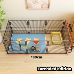 Dog fence Pet Playpen 120*60*60 DIY Pen Fence Dog Cage Heavy Duty Foldable Dog Fence Indoor Outdoor