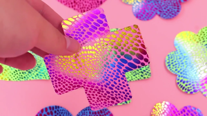 20 Pairs Pasties Nipple Covers Music Festival Colorful Fish Scales Breast Petals Sticky Bra Disposable Nipple Stickers