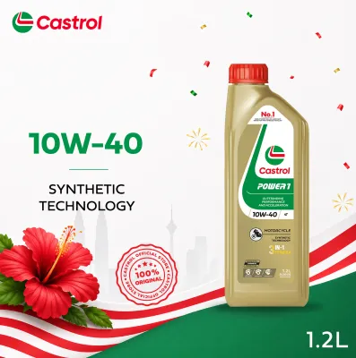Castrol POWER1 4T 10W-40 (1.2L) Synthetic Technology Motorcycle Engine Oil API SP JASO MA2