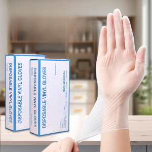 ถุงมือพลาสติก สัมผัสนุ่ม ถุงมือครัว ป้องกันการติด ปลอดภัยและถูกสุขลักษณะ เกรดอาหารไม่ติด