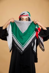 ผ้าคลุมผม มุสลิม ลาย palestine