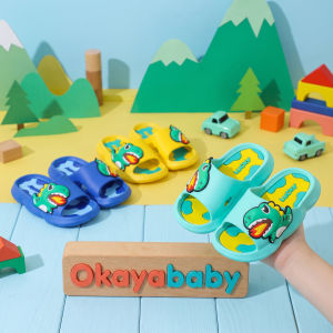 PROMO 11.11 IMPORT Okaybaby B345 Sandal Dinosaurus Cute Sandal Anak Laki Laki Perempuan Kekinian Sendal Slop Lucu Anak Cowok Cewek Bahan Karet Jelly Anti Slip Anti Licin Casual 1-5 Tahun Terbaru