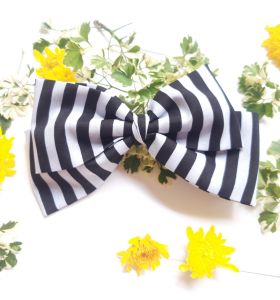 Kẹp Tóc/Cột Tóc Nơ lớn Phong Cách Hàn Quốc ( Hình Thật vải Lụa và Voan Lụa)