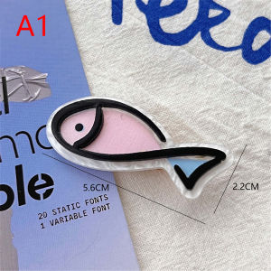 Salime Korean Style Creative Little Fish Bone Hairpin Barrettes Summer Cartoon Dolphin Clip Funny Hair Accessories For Women Headwear