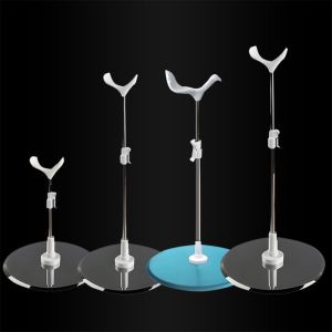 DAN S 1/3 1/4 1/6 1/8 ขาตั้งโชว์ตุ๊กตา ปรับได้ปรับได้ เหล็กไร้สนิม ตัวยึดโมเดลฟิกเกอร์ ของขวัญสำหรับเด็กผู้หญิง ที่วางโลหะ สนับสนุนวงเล็บตุ๊กตา อุปกรณ์เสริมตุ๊กตา