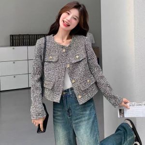 Shipped from China [BIN] French high-end small fragrance style jacket for women in spring and autumn 2025 New Hot-Selling High-End Elegant Socialite Early Autumn Top