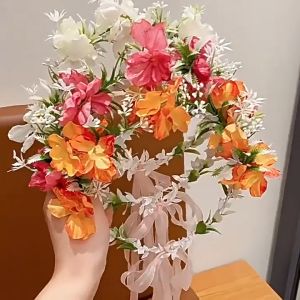 Floral Wreath Headpieces Bridal Headpieces Fairy Princess Decorations Festival Accessories