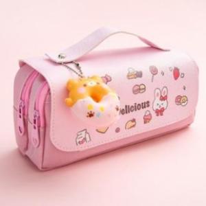 Cute Decompression Pencil case large capacity storage Ins students multi-function stationery