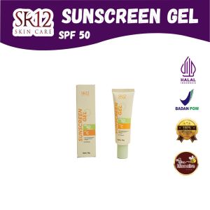 SR12 SUNSCREEN GEL SPF 50 PA+++ MEMBANTU MELINDUNGI KULIT DARI PAPARAN SINAR MATAHARI RADIKAL BEBAS