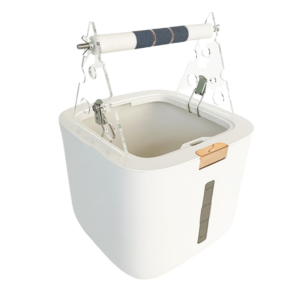 ER52858 Sturdy Parrot Toilet Stand Creative Acrylic Bird Interactive Toy Activity Toy Easy To Install Parrot Stand Bucket Potty Training Tool