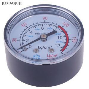 [LIXIAOJU] Bar air pressure gauge 13mm 1 4 bsp thread double scale for air compressor