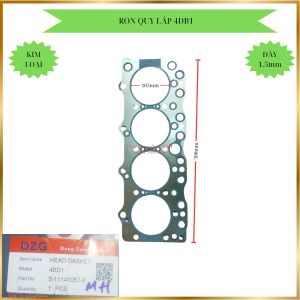 Gioăng (ron) quy lát ron mặt máy lắp cho xe ISUZU mã máy 4DB1 (5-11141057-0)