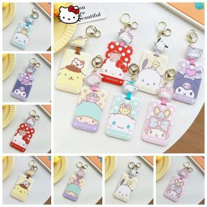COSE Pochacoo Kuromi Card Holders Kitty Cat Cinnamoroll Cartoon Card Case Kawaii Credit ID Card Melody Card Cover Students