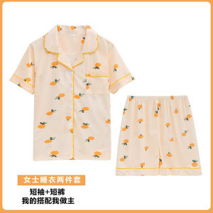 Thailand pajamas Pajamas Womens Southeast Asia Cross-Border Short-Sleeved Shorts Summer Loungewear ins Korean style two-piece set