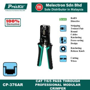 ProsKit CP-376AR CAT 7/6/5 Pass Through Professional Modular Crimper