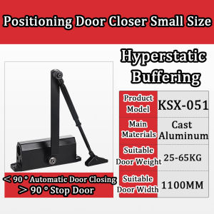 Hydraulic Buffer Door Closer 25kg To 80kg Adjustable Speed Automatic Door Closing Equipment Mute Soft Closing Door Hardware Automatic Door Closer 閉門器