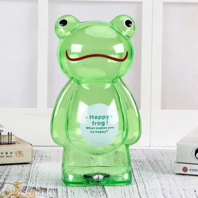 GIGBM Transparent Cartoon Save Money Fun Childhood Home Decor Cartoon Bear Birthday Gifts Money Box Kids Toys Piggy Bank