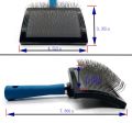 Dog Brush For Long Haired Dogs Poodles-Dog brushes for grooming&shedding-Large Firm Slicker Brush for Goldendoodles-With Soft Massage Grooming Stainless Steel Pins, Pet Grooming Wire Brush-25mm(1"). 