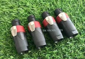 สปีกคอนตัวผู้ #สีแดง (ราคาต่อแพ็คจำนวน 6 ตัว) ปลั๊กสปีกคอนตัวผู้สำหรับเข้าสายสัญญาณลำโพง วัสดุเกรดดีทนความร้อน สวยแข็งแรงได้มาตรฐาน