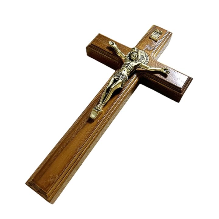 【weishan495】 Solid Wood Crucifix Wall Cross Jesus Christian Wall ...