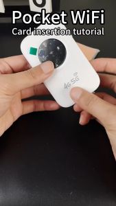 ✅【SG】5G Portable WiFi 4G LTE SIM Card Router 150Mbps Pocket Mobile Hotspot 2100mAh Rechargeable Battery RJ45 LAN Port Type-C 2.4G WiFi Travel Router for Overseas Trip Home Office Multi Device Sharing