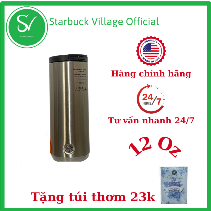 | HÀNG CHÍNH HÃNG | Bình giữ nhiệt Silver Stainless Steel Tumbler | 12 ...