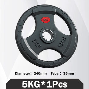 JIOYANG Rubber Coated Barbell Plate 2.5KG / 5KG 5CM Weight Plate Piringan Beban Plat Barbel Dumbell