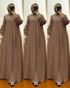 Dres Fashion Muslim CANTIKA DRESS BO Gamis Wanita Dewasa Ukuran M L XL XXL Bahan CERUTY BABYDOLL