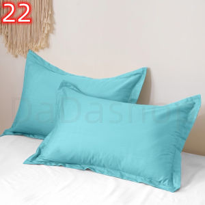 ชุดผ้าปูที่นอน Daa1-22-ฟ้าอ่อน แบบรัดมุม ขนาด 3.5 ฟุต 5 ฟุต 6 ฟุต พร้อมปลอกหมอน 4 in1 รัดมุม เตียงสูง10นิ้ว ไม่มีรอยต่อ ไม่ลอกง่าย