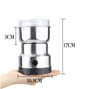 Electric Bean Mill Stainless Steel Grinder Multifunctional Household Food Processor with 300ML Capacity One-Touch Operation Grind Spices Coffee Beans Nuts Grains