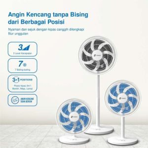 SANEX Kipas Angin Standing Berdiri 3in1 Siwon 14 Inch / Kipas Angin Ramping Jinie 3IN1 Slim Design