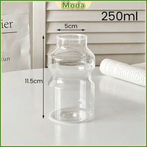 MODA 250ml 440ml Creative Drinking Glass Juice Cup Tea Bottle Milk Cups