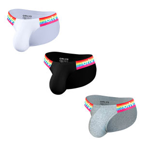 CMENIN ORLVS 3Pcs Thời Trang Cotton Jockstrap Quần Lót Người Ngắn Gọn Trượt Gợi Cảm Quần Lót Nam Quần Đùi Mềm Quần Lót Nam OR674