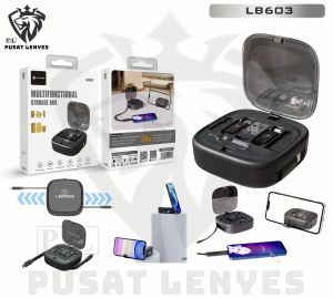 LB603 - B0x Cable LENYES LB-603 60W Multifunctional Storage Box Cable Type C Fast Charging With Converter USB + Lightning + Micro Kabel Data Powerbank