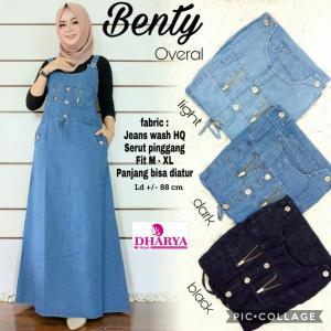 Benty Overall - Overall Jeans - Jumpsuit Jeans - Pakaian Jeans - Overall - Jumpsuit - Overall Panjang - Baju Muslim