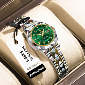 Hot sale POEDAGAR relo watch for women waterproof korean style elegant luxury tungsten steel diamond calendar luminous casual watches