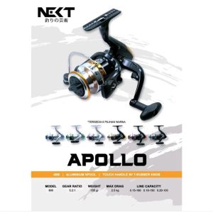 Reel Pancing Murah Next Apollo 800/Neon 320/Elito Yes Bray 750 - Alumunium Spool