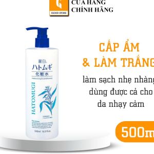 Nước hoa hồng Lotion dưỡng ẩm Hatomugi Nhật Bản 500ml