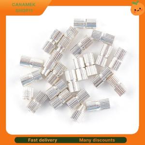 ❣️❣️❣️ 50pc Rhodium Screw Clasps Necklace Bracelet Jewelry Making Connector Diy Finding