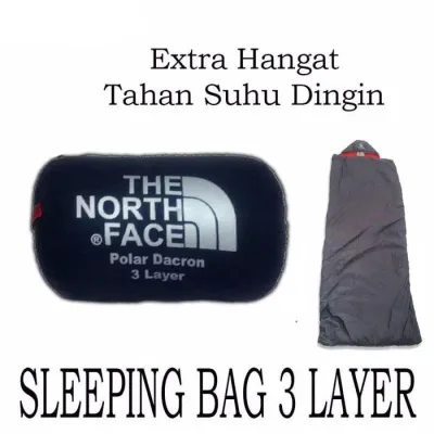 sleeping bag 3 layer tiga lapisan parasit dacron polar