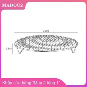 [COD] MADOU2 Vòng Nồi chiên không khí giá với chân Stackable lưới nướng giá thép không gỉ chống ăn mòn cho nhà bếp lò hấp nồi