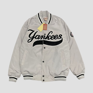 Jaket Baseball Varsity Pria Wanita Bordir Premium Yankees Navy - Akar Official Shop