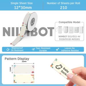 Niimbot D11H Label Printer Portable Bluetooth Wireless Thermal Smart Label Maker for IOS Android Phone Inkless High Resolution Multifunction Storage Name Sticker Freezing Print Price with Supplier Warranty