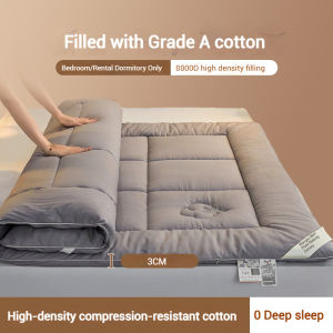 Foldable Matress Single/Queen/King Feather Velvet Soft Mattress Topper