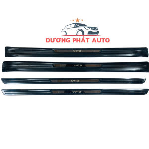 Ốp bậc chân trong ngoài xe Vinfast VF3 Mẫu CACBON cao cấpchống trầy xước cho xe hiệu quả