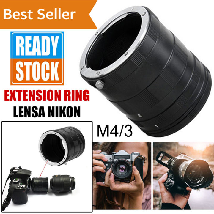 Extension Ring Lensa Nikon M4/3 Tube Ring 9mm 16mm 30mm Tabung - Main Image