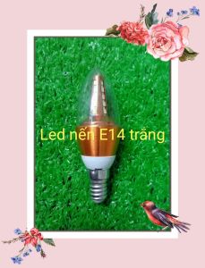 Bóng đèn led nến đui E14E27 dùng trang trí