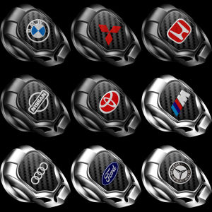 Mitsubishi Toyota Honda Ford Audi Nissan ปุ่มเดียวเริ่มฝาครอบป้องกันสติกเกอร์ตกแต่งสวิทช์จุดระเบิดฝาครอบป้องกันโลหะดัดแปลงสติกเกอร์ปุ่ม