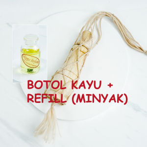 Parfum Mobil Dan Ruangan Botol Tutup Kayu Unik